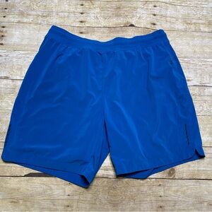 Rhone Men’s Maneuver Blue Shorts Lined Athletic